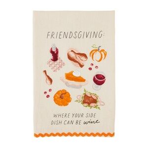 Friendsgiving Kitchen Towel with Festive Design
